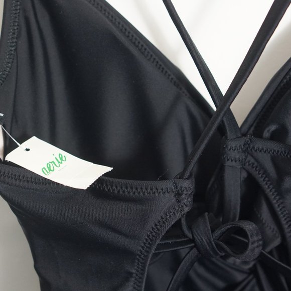 Aerie Braided One Piece Swimsuit in Black SL - Picture 5 of 6